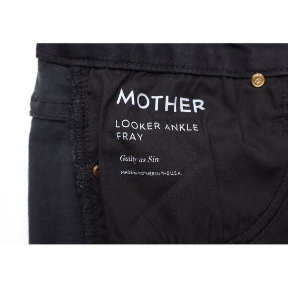 Mother Women's The Looker Ankle Fray Guilty As Sin Black Sz 29 - Picture 12 of 14